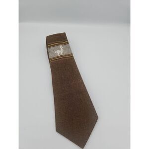 Paracas Peruvian Llama Alpaca Wool Tie Brown